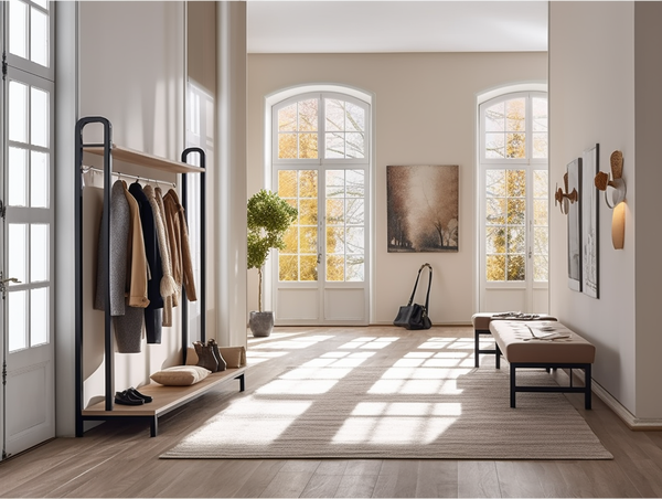 Transform Your Entryway with Homekoko's Space-Saving Hall Tree Design
