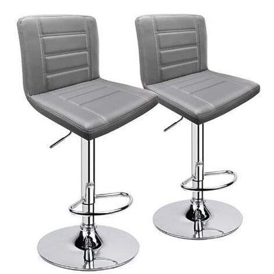 Adjustable Square Bar Stools with Back (Set of 2) - HOMEKOKO