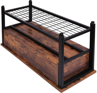 Industrial Storage Bench Metal Frame - HOMEKOKO