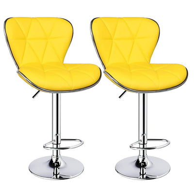 Modern Shell Back Adjustable Swivel Bar Stools - HOMEKOKO