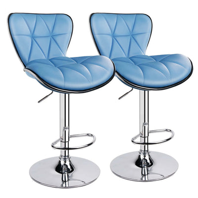 Modern Shell Back Adjustable Swivel Bar Stools - HOMEKOKO