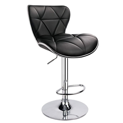 Modern Shell Back Adjustable Swivel Bar Stools - HOMEKOKO