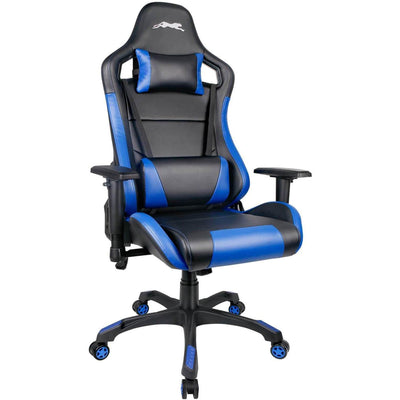 Swivel Gaming Chair with Adjustable Armrest Blue - HOMEKOKO